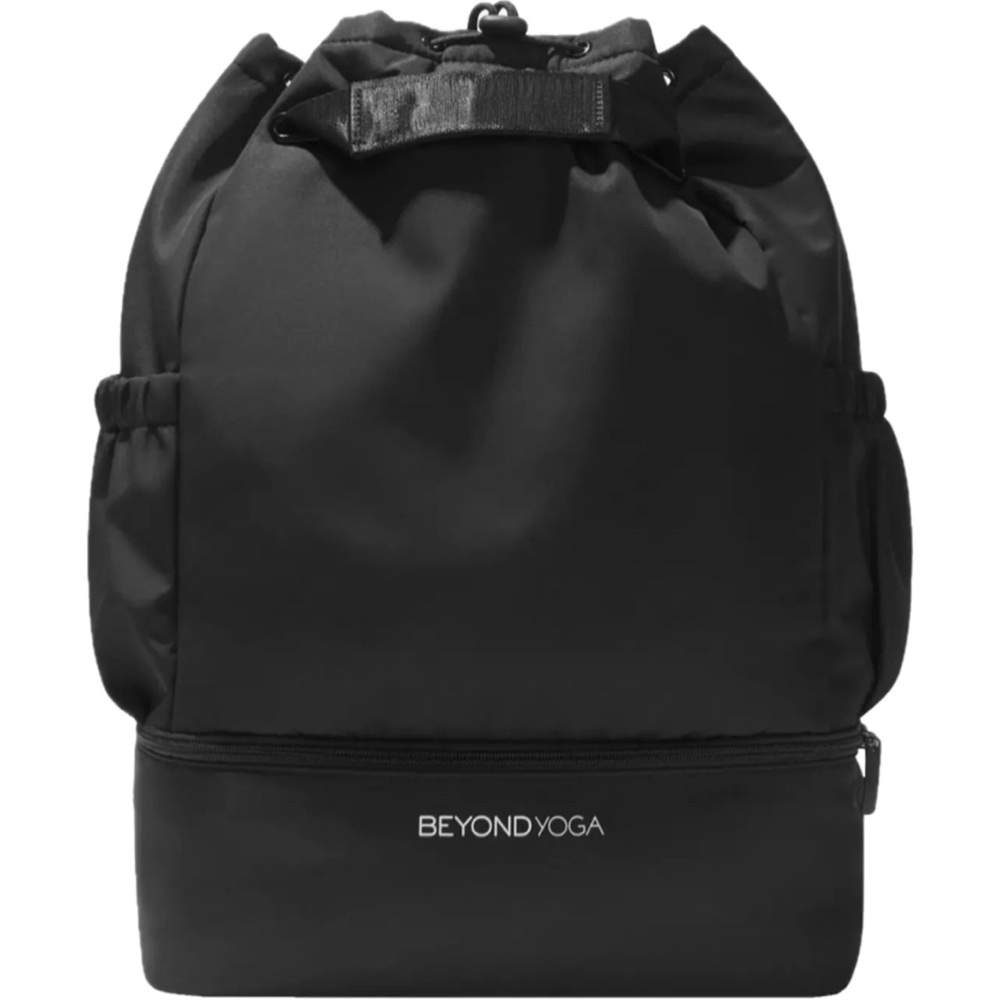 NWT Beyond Yoga Black Nylon Convertible Gym Bag/Backpack - Picture 2 of 11